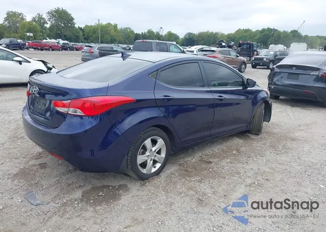 2013 Hyundai Elantra Gls z USA, uszkodzony, nr VIN 5NPDH4AE4DH169930